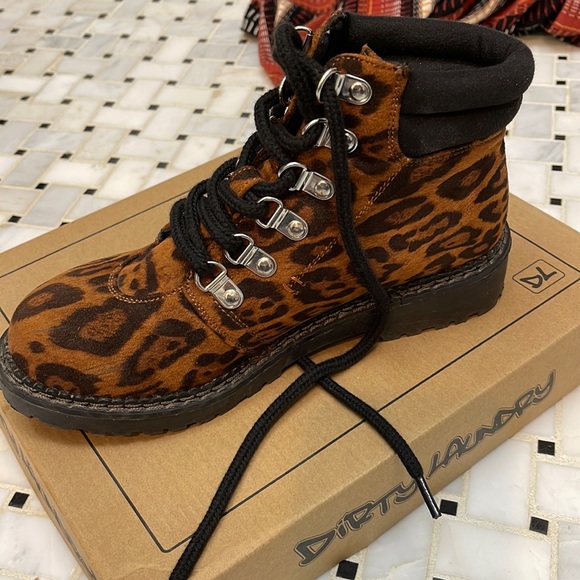 cheetah print work boots